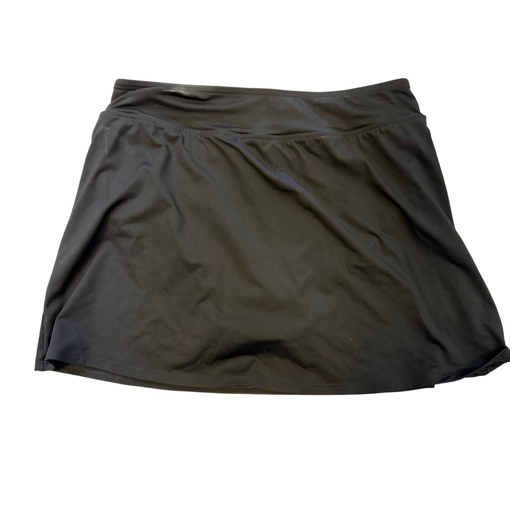 Land's End Black skirt size 6 swimsuit bathing suit bottom Built bottom capsule